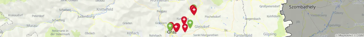 Kartenansicht für Apotheken-Notdienste in der Nähe von Kumberg (Graz-Umgebung, Steiermark)